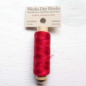 Embroidery Floss | Weeks Dye Works Hand Over-Dyed 2-Strand Embroidery Thread - LOUISIANA HOT Sauce