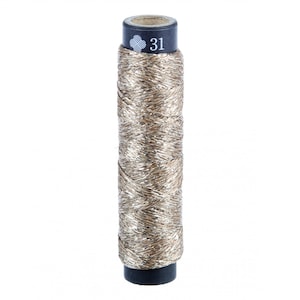 Metallic Embroidery Floss | Cosmo Lecien Nishikiito Hand Embroidery Thread - Gold (No. 31)