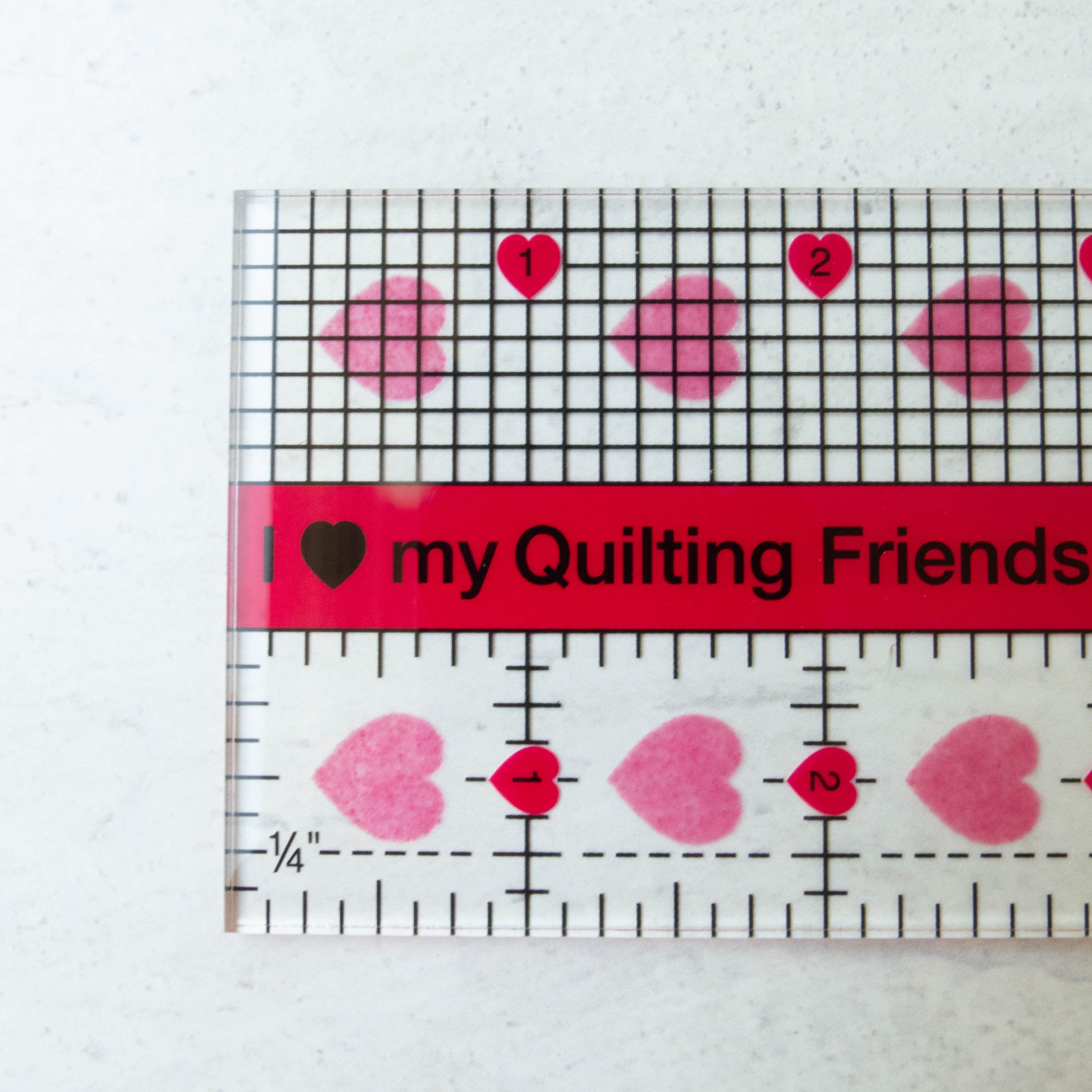 Creative Grids Mini Ruler I Love My Quilting Friends Acrylic | Etsy