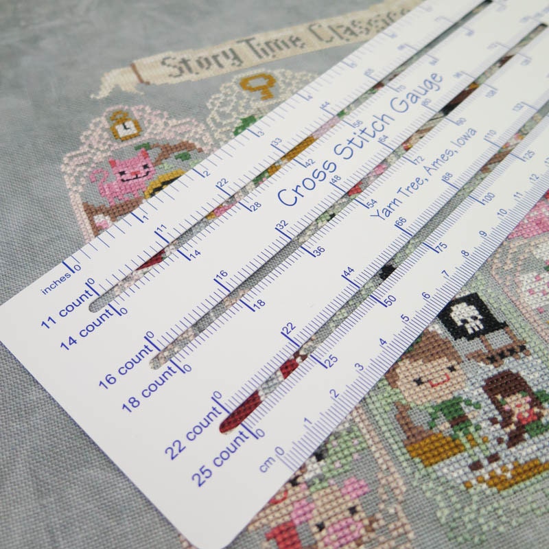 Cross Stitch Gauge | Counted Cross Stitch Ruler, Fabric Count Finder ...
