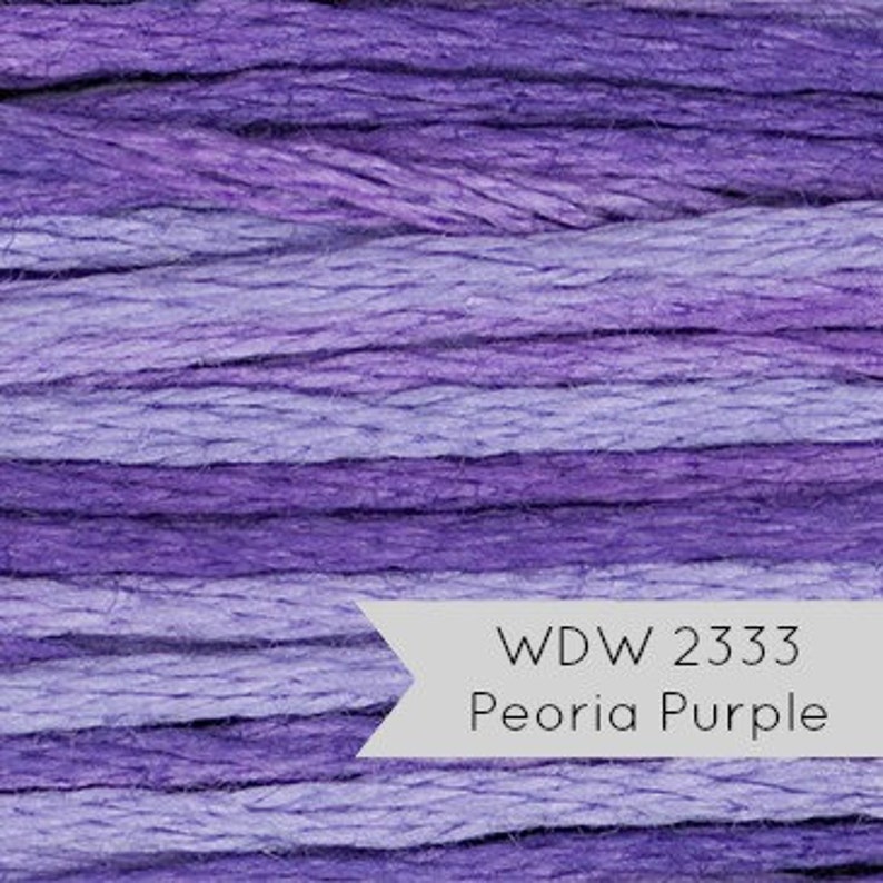 Purple Embroidery Thread Weeks Dye Works Hand Over Dyed Etsy