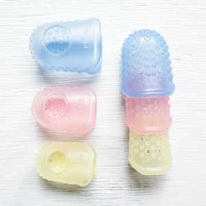 Needle Grip | Silicone Rubber Thimbles or Needle Pullers from Little House of Japan (Small, Medium or Large)