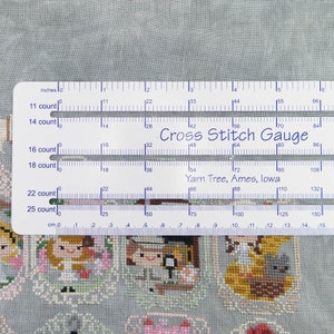 Cross Stitch Gauge | Counted Cross Stitch Ruler, Fabric Count Finder, Cross Stitch Guide, Stitch Gauge