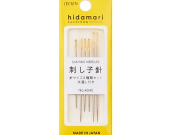 Hiroshima Sashiko Needles - Short Assorted Sizes – Bolt & Spool