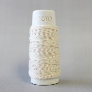 COSMO Hidamari Sashiko Thread | Cotton Sashiko Embroidery Thread - PEARL WHITE (#20)