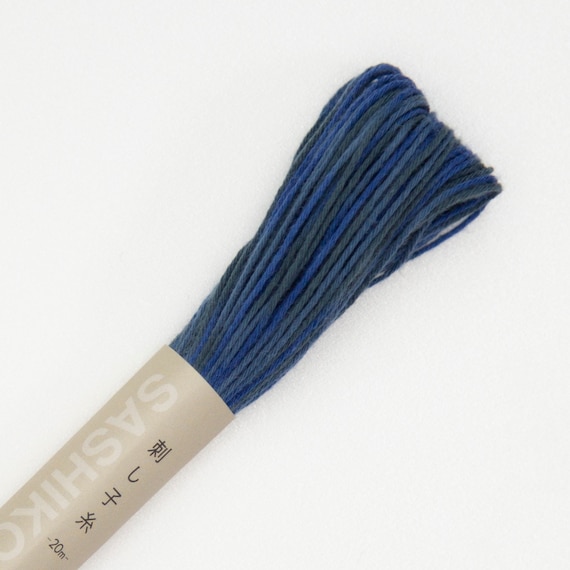 Olympus Sashiko Variegated Cotton Thread 98 Midnight Blues Olympus Sashiko Variegated Cotton Thread 98 Midnight Blues