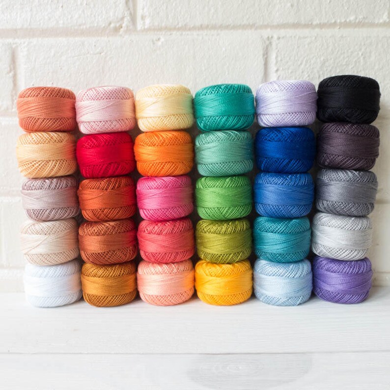 Perle Cotton Thread Set The Ultimate Pearl Cotton Thread Etsy