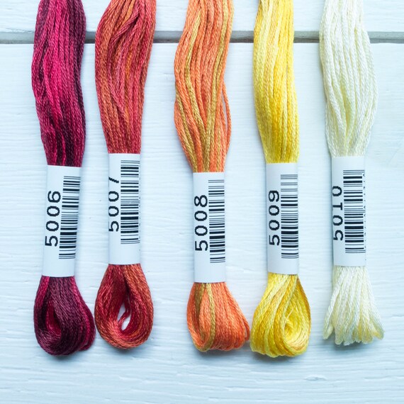 Variegated Embroidery Floss Lecien COSMO Seasons Embroidery Thread