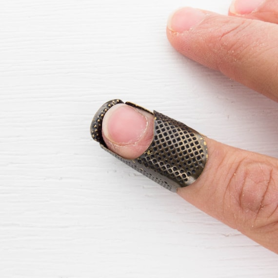 Sashiko Ring Thimble, Finger thimble, One size fits all
