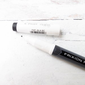 Erasable FriXion FineLiner Marker Pen | One (1) Pilot Frixion Heat Erase FineLiner Marker in BLACK