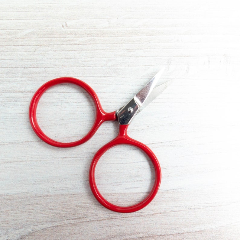 Cute Embroidery Scissors Small Red Scissors Modern Etsy