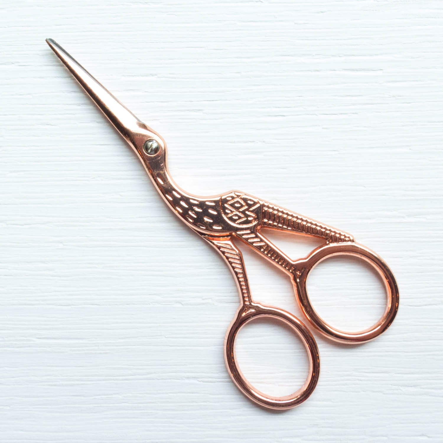 Rose Gold Embroidery Scissors | Stork Embroidery Scissors, Snips, Thr…