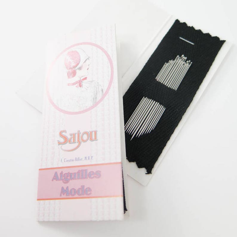 Milliner Needles Maison Sajou Milliner Needle Booklet 15 Needles in Assorted Sizes 3 to 9 image 3