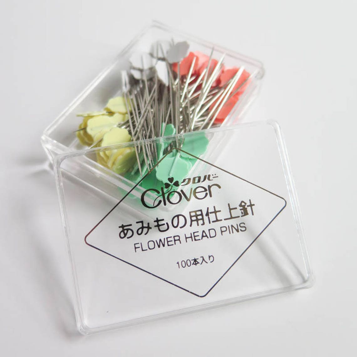 Flower Head Pins Flat Flower Pins by Clover for Quilting Etsy