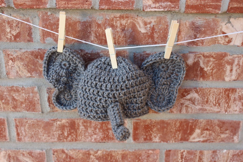 Elephant Hat and Diaper Cover Pattern Crochet Etsy