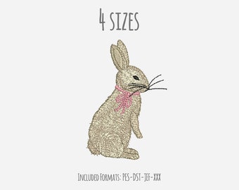 Osterhase Stickdatei, Oster Stickdatei, Häschen Stickdatei, Häschen, sofort download, Stickdatei, süßer Hase