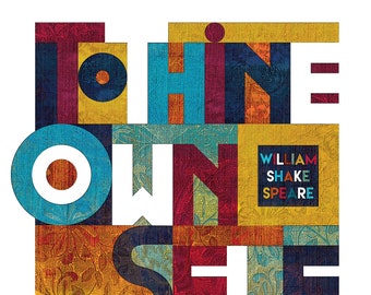 William Shakespeare Quote / To Thine Own Self Be True Art Print