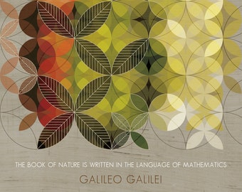 Galileo / Math / Nature Quote Art Print