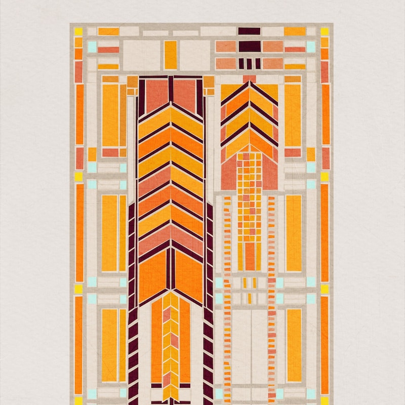 Frank Lloyd Wright Print - Etsy UK