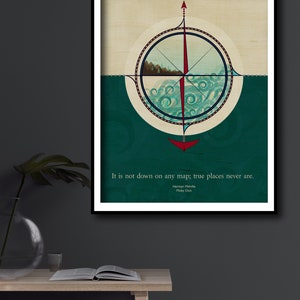 Moby Dick / Herman Melville Literary Quote - Etsy