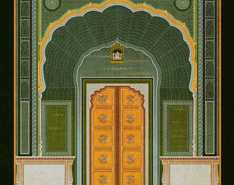 The Green Gate / Jaipur Art Print