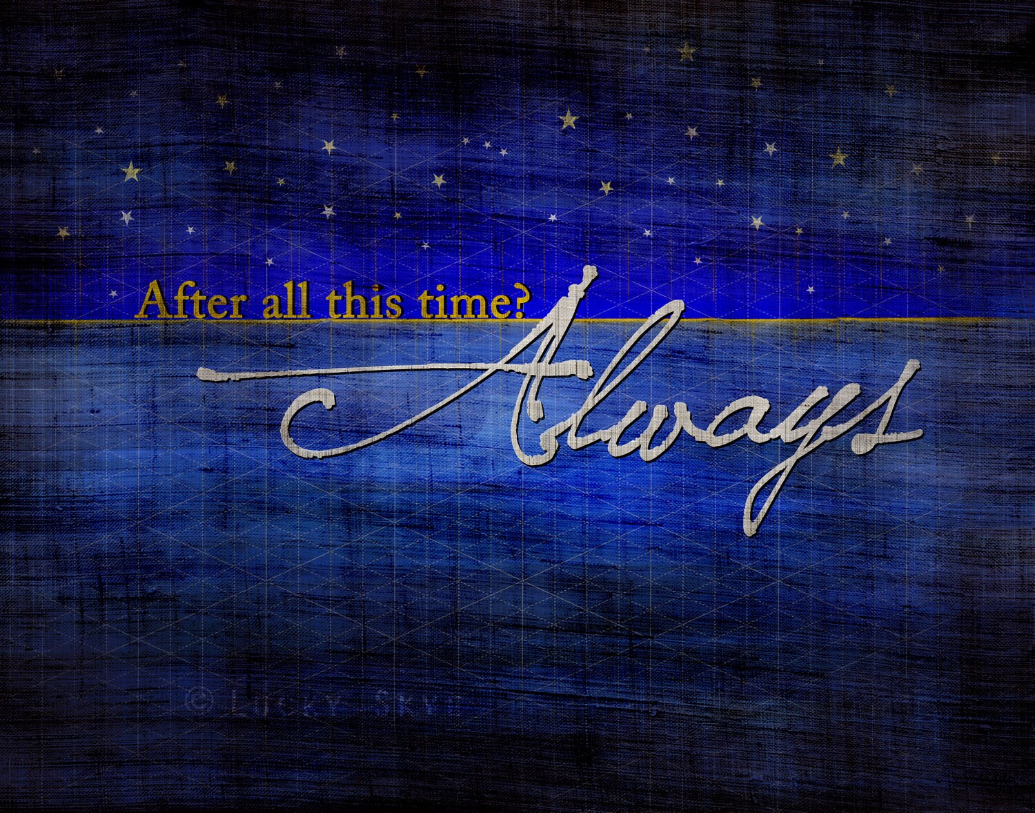 After All This Time Always Harry Potter Typography Art Etsy
