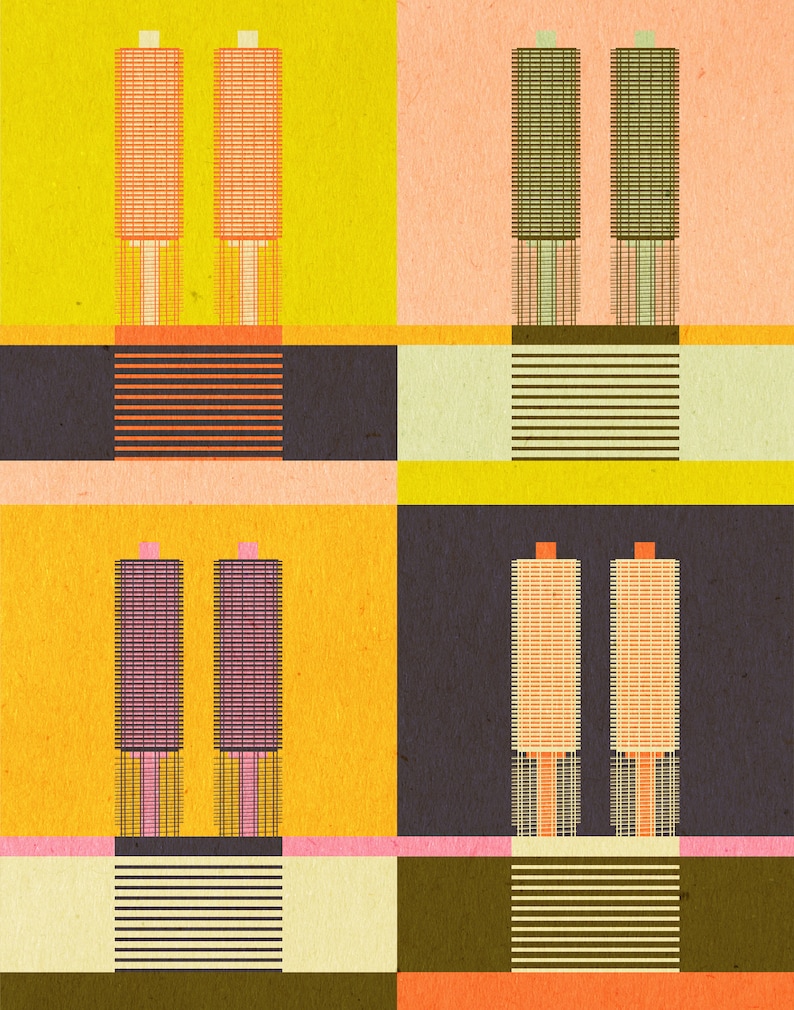 Marina Towers 2 Art Print - Etsy
