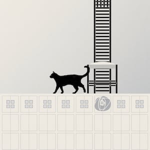 Architecture Cat - Hill House Chair Art Print