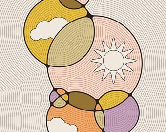 Celestial Sun Art Print