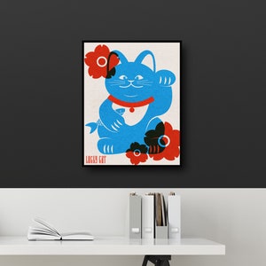 Lucky Cat Art Print image 2