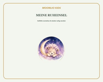 Kids Feelings Cards Sage Green | Calm Corner, Breathing & Coping Cards | German English PDF