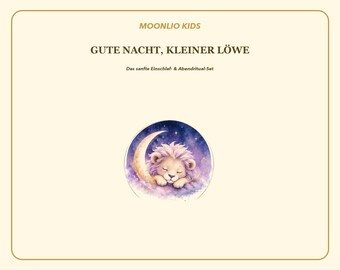 Kids Bedtime Routine Sunshine Yellow | Sleep Cards, Affirmations & Night Ritual | German English PDF