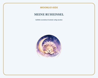 Kids Feelings Cards Sky Blue | Calm Corner, Breathing & Coping Cards | German English PDF