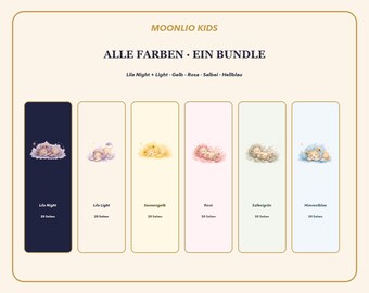 Kids Feelings Cards Complete Bundle | 6 Colors | Calm Corner, Breathing & Coping Cards | German English PDF