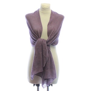 Knitted lace scarf , dusty Purple , Mohair wrap scarf for women ,  mohair shawl Autumn colors Fall Winter accessory