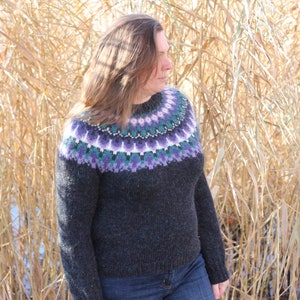 Lopapeysa Iceland Knitted Sweater 100 % Pure Icelandic Wool - Etsy