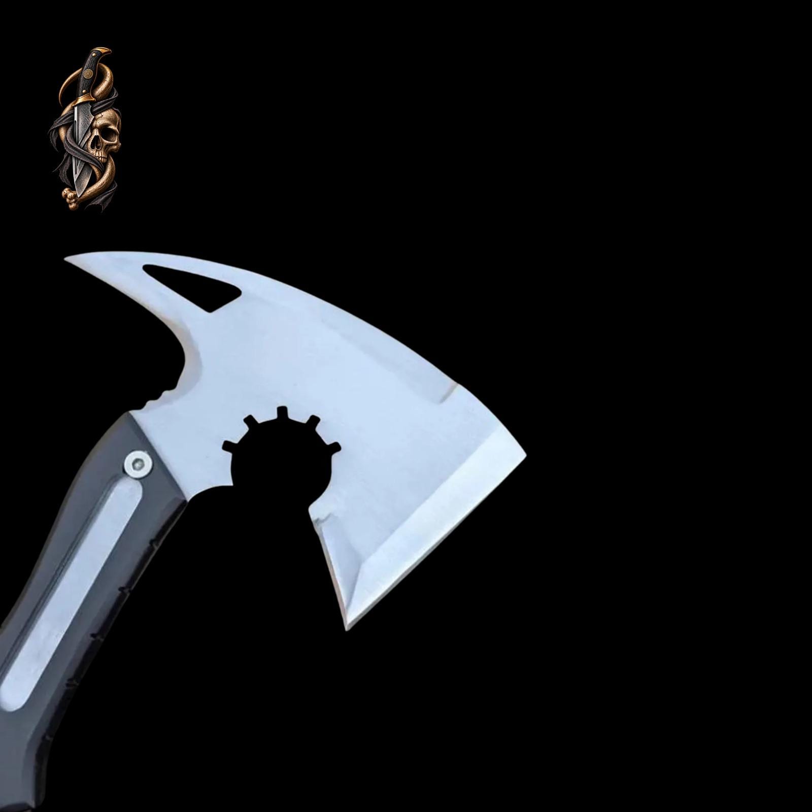 Resident Evil Requiem Leon's Hatchet with Leather Sheath | RE9 Full Tang Stainless Steel Axe thumbnail 5