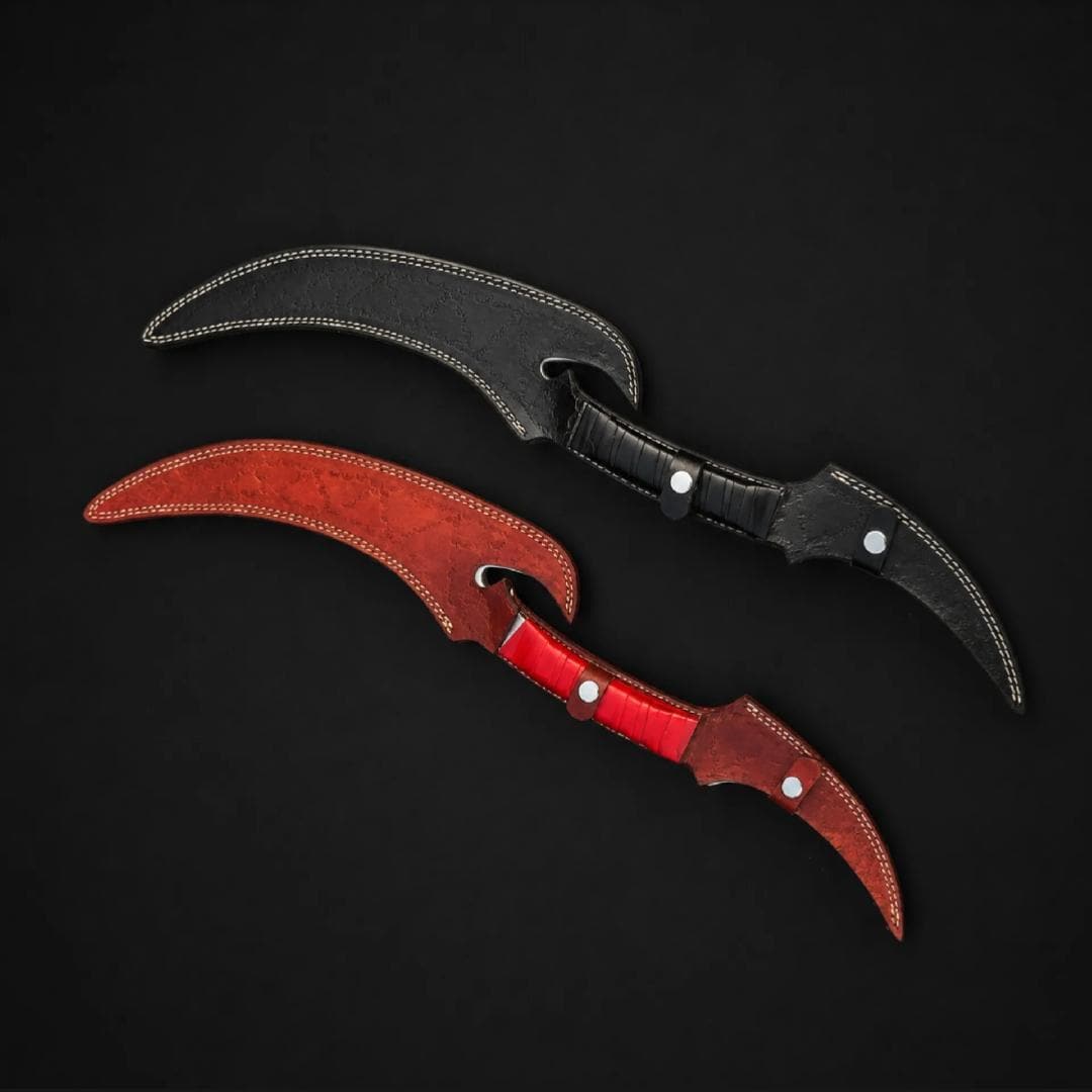 Elf Style Blades: Fantasy Daggers with | Handmade D2 Steel l Leather Wrap thumbnail 5