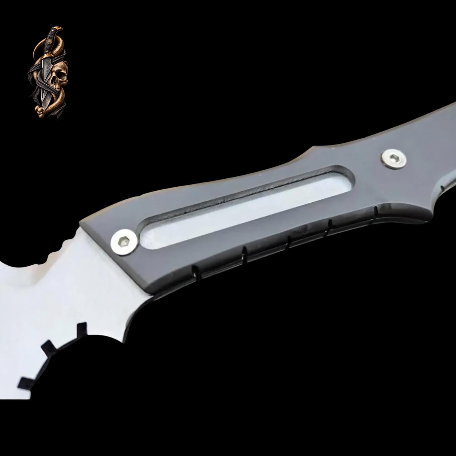 Resident Evil Requiem Leon's Hatchet with Leather Sheath | RE9 Full Tang Stainless Steel Axe thumbnail 9