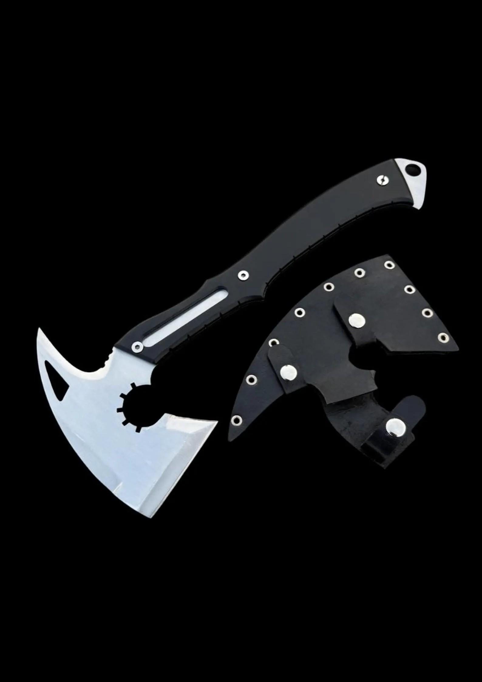 Resident Evil Requiem Leon's Hatchet with Leather Sheath | RE9 Full Tang Stainless Steel Axe