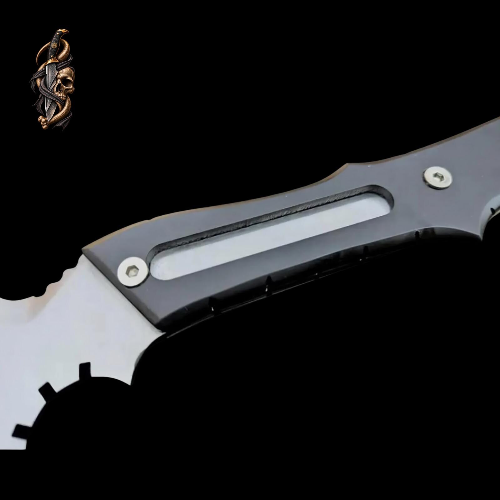 Resident Evil Requiem Leon's Hatchet with Leather Sheath | RE9 Full Tang Stainless Steel Axe thumbnail 4