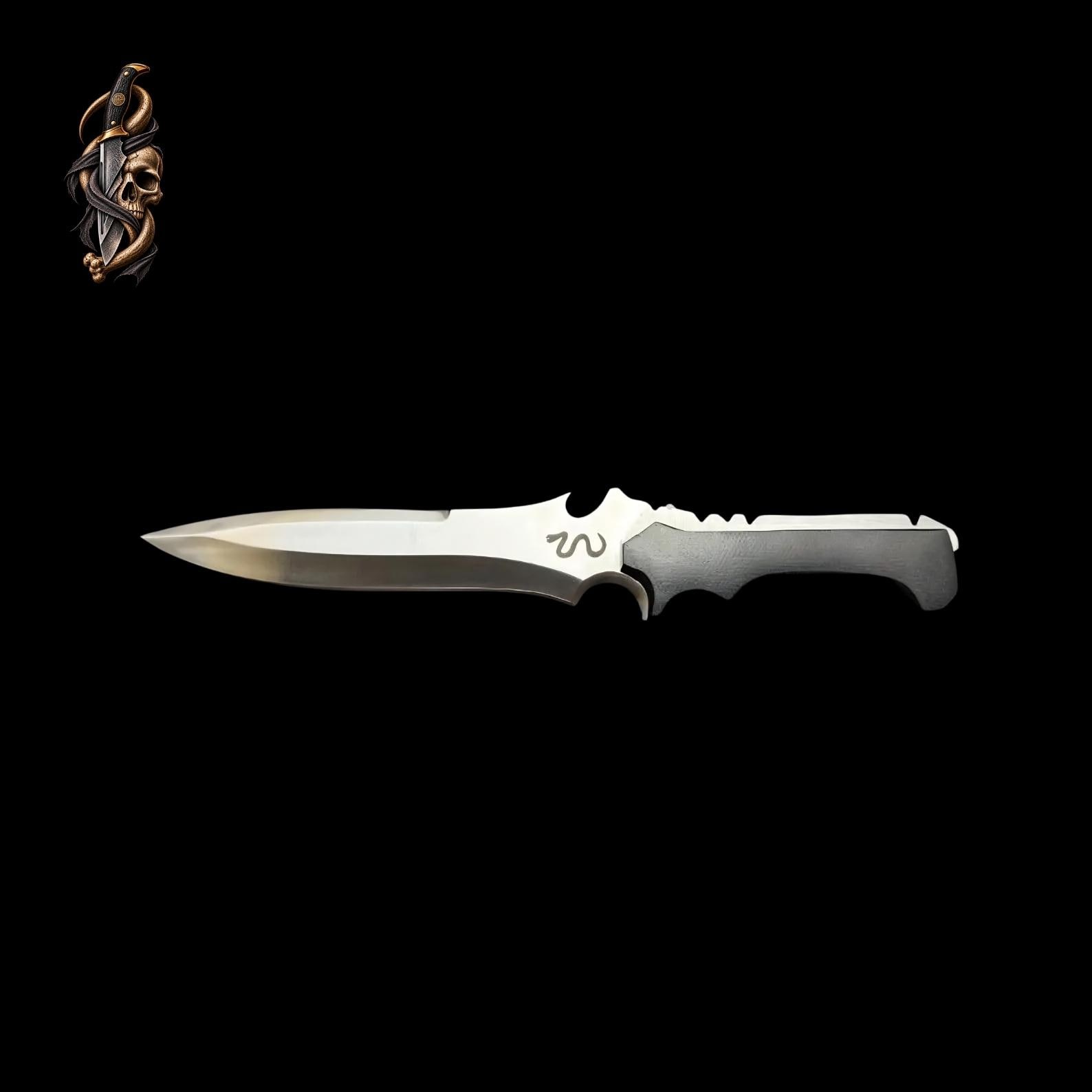 RE4 Remake Jack Krauser Replica Knife: D2 Steel, Leather Sheath thumbnail 3