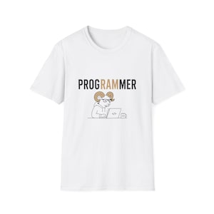 Programmer Ram Graphic Tee | Programmer T-Shirt, Ram Mascot Coding Design