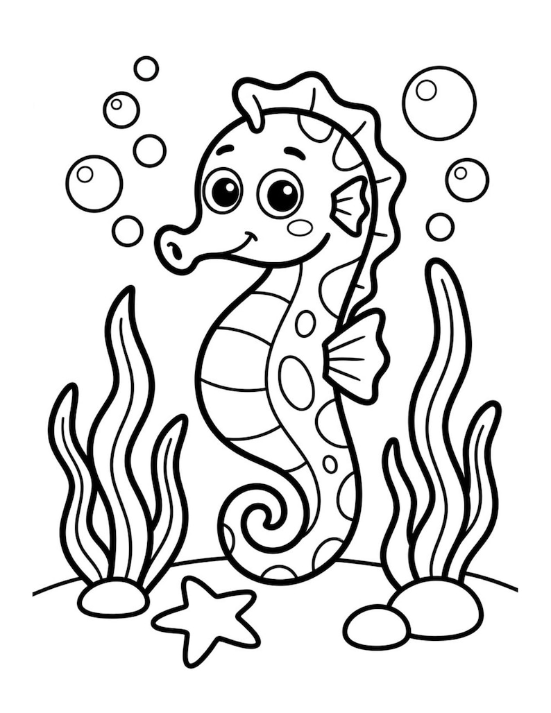 50 Cute Animals Coloring Pages Printable PDF for Kids Toddlers Easy