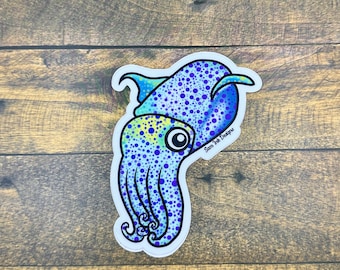 Charles The Cuttlefish Sticker: Original Waterproof Artwork