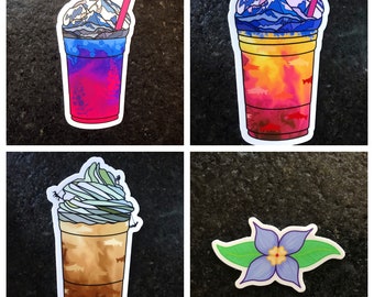 Alaskan Wildflower Drink Sticker