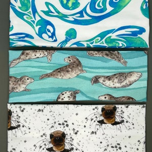 Sea Lions Headbands and Seals Handmade Jersey Knit Soft Bandeau Alaska Cute Marine Animal Gift