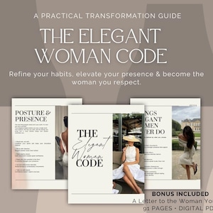 The Elegant Woman Code | Feminine Transformation Guide for Women