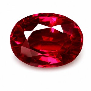 Natural Red Ruby With Certified Gemstone Use Ring , Jewelry Making Tools Loose Oval Cut 10.70 Ct Ruby Loose gemstone