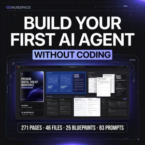 AI Agent Builder Toolkit, No Code Automation Guide, Workflows, Blueprints & Templates